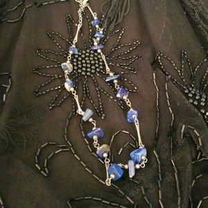 Lapis and silver necklace